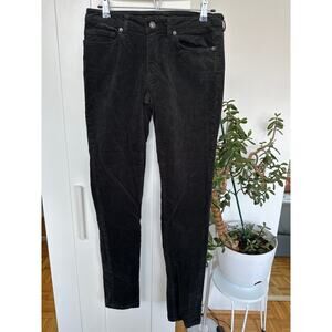Patagonia Women's Forge Gray Organic Cotton Fitted Corduroy Pants, Size 29, EUC